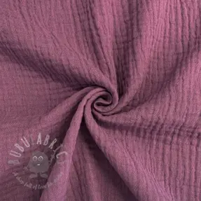 Double gauze/muslin purple