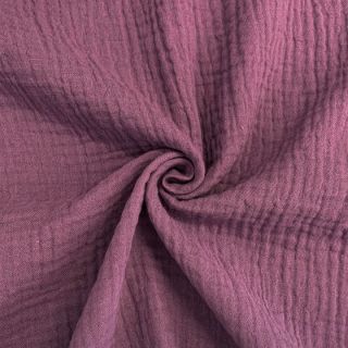 Double gauze/muslin purple