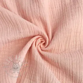 Double gauze/muslin light rose