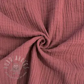 Double gauze/muslin mauve
