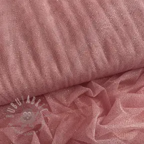 Tulle netting ROYAL SPARKLE old rose gold