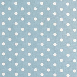 Cotton fabric Dots light blue