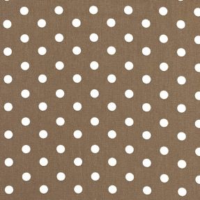 Cotton fabric Dots taupe