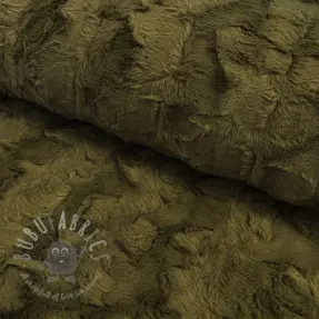 Faux fur dark green