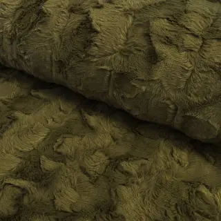 Faux fur dark green