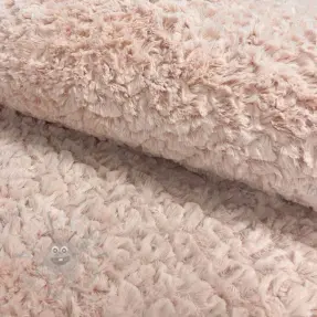 Faux fur Curly rose