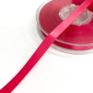 Satin ribbon double face 9 mm fuchsia