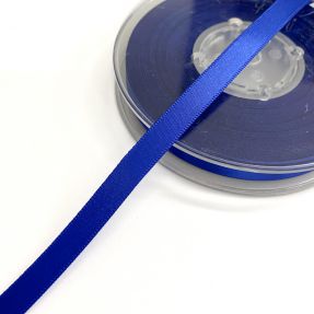 Satin ribbon double face 9 mm cobalt