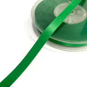 Satin ribbon double face 9 mm grass green