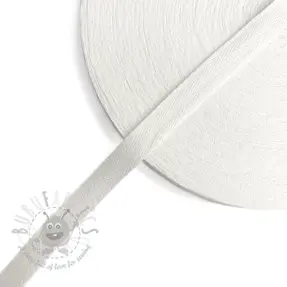 Twill tape cotton washed 15 mm white