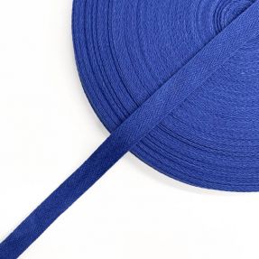 Twill tape cotton washed 15 mm cobalt