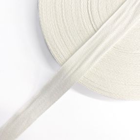 Twill tape cotton washed 25 mm off white