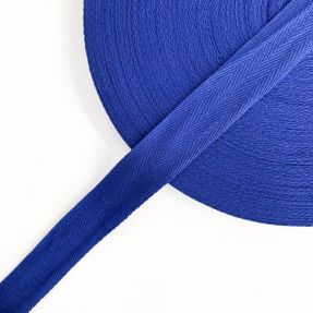 Twill tape cotton washed 25 mm cobalt