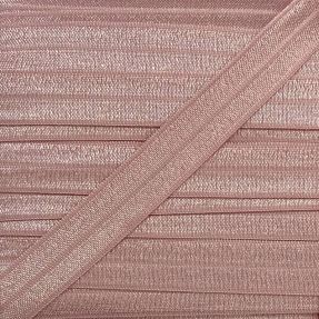 Bias binding elastic 15 mm washed pink