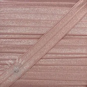 Bias binding elastic 15 mm washed pink