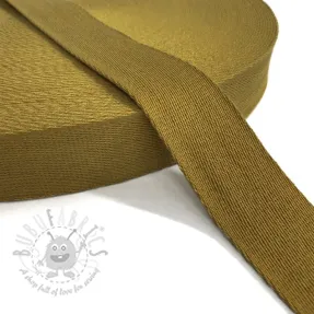 Cotton webbing 4 cm golden brown