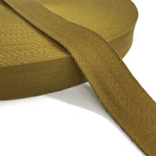 Cotton webbing 4 cm golden brown