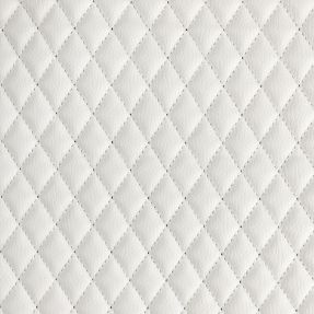 Faux leather MATELASSE blanc