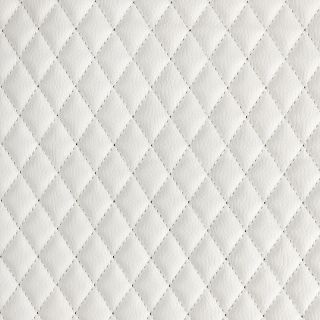 Faux leather MATELASSE blanc