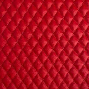 Faux leather MATELASSE rouge