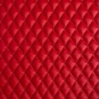 Faux leather MATELASSE rouge