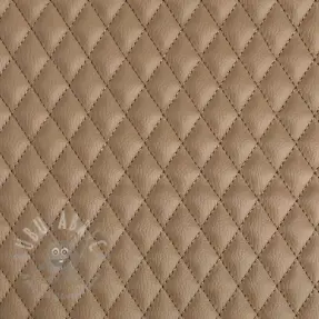 Faux leather MATELASSE taupe