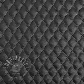 Faux leather MATELASSE noir