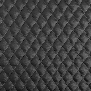 Faux leather MATELASSE noir