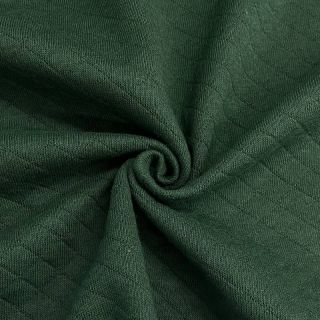 Stepped sweat fabric dark green