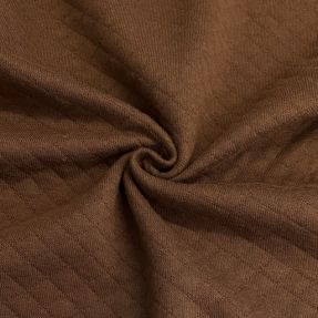 Stepped sweat fabric brown