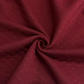 Stepped sweat fabric wine red