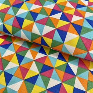 Decoration fabric premium Diamond triangle multicolour
