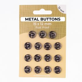 Snap fasteners METAL 12 mm anthracite