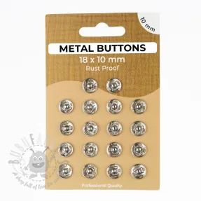 Snap fasteners METAL 10 mm silver