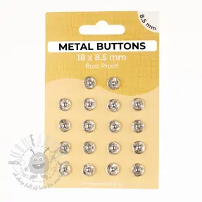 Snap fasteners METAL 8,5 mm silver