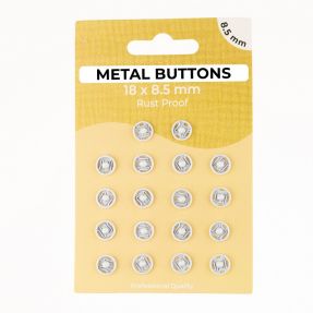 Snap fasteners METAL 8,5 mm off white