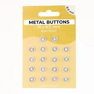 Snap fasteners METAL 8,5 mm off white