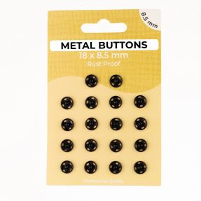 Snap fasteners METAL 8,5 mm black