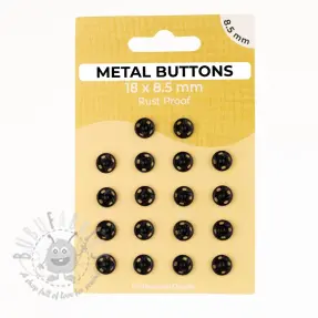 Snap fasteners METAL 8,5 mm black