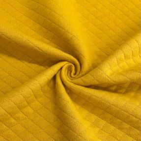 Stepped sweat fabric yellow