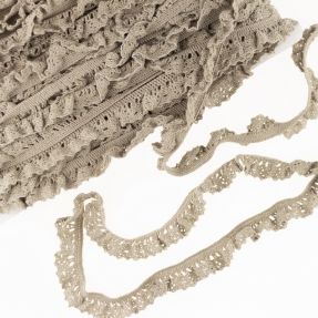 Elastic cotton lace sand