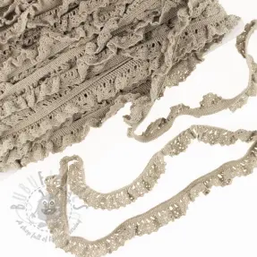 Elastic cotton lace sand