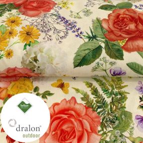 Outdoor decoration fabric TEFLON ROSE GARDEN