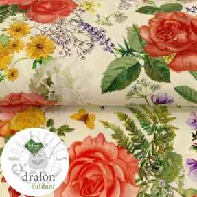 Outdoor decoration fabric TEFLON ROSE GARDEN