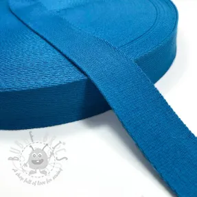 Cotton webbing 4 cm aqua