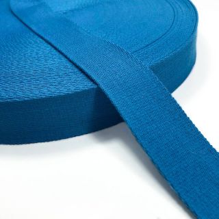 Cotton webbing 4 cm aqua