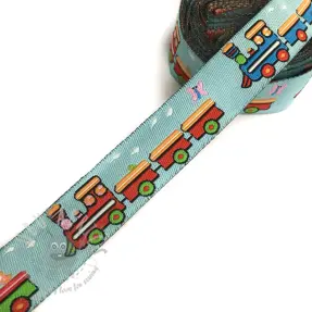 Ribbons Train light blue