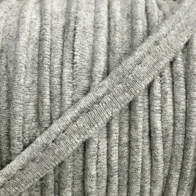 Piping tape jersey melange light grey