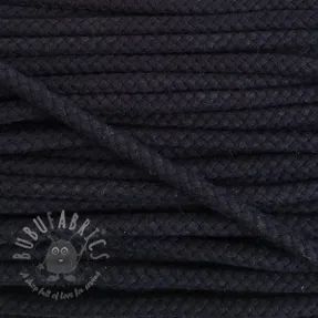 Cotton cord 8 mm dark blue