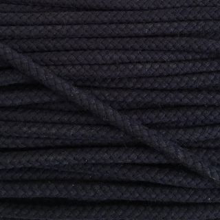 Cotton cord 8 mm dark blue